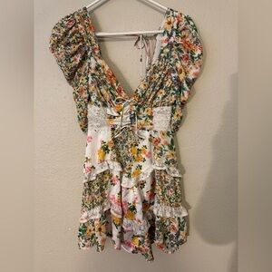 for Love & Lemons Rosalyn Mini Dress Size XXS